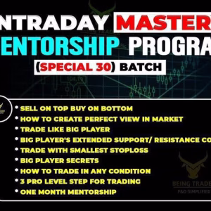 Being Trader Intraday Mastery Mentorship Program Latest 2025