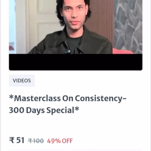 Candle king Masterclass on Consistency
